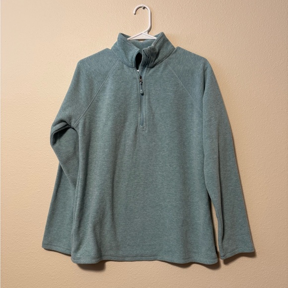Eddie Bauer Seafoam Fleece Pullover - Picture 1 of 3